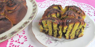 Cozonac Trandafir de Post Cozonac Trandafir de Post