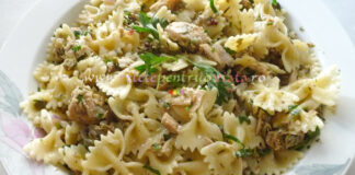 Farfalle cu Ton, Ceapa si Capere Farfalle cu Ton, Ceapa si Capere poza 1