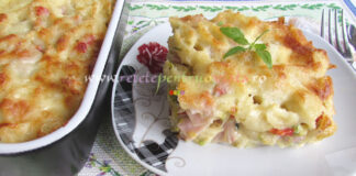 Paste Gratinate cu Sunca si Legume Paste Gratinate cu Sunca si Legume poza 1
