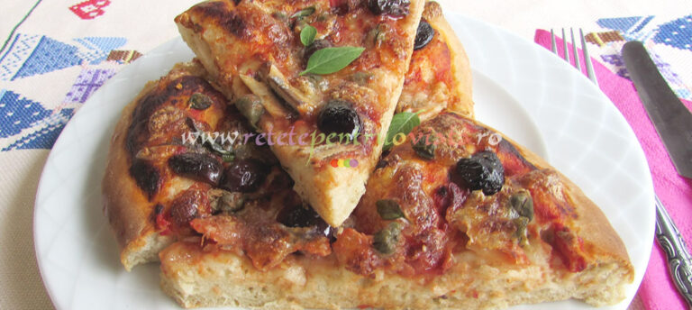 Pizza Arrabiata cu Ansoa si Mozzarella