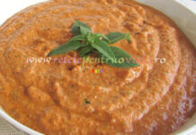 Sos de Ardei Copti cu Parmezan Sos de Ardei Copti cu Parmezan