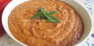 Sos de Ardei Copti cu Parmezan Sos de Ardei Copti cu Parmezan