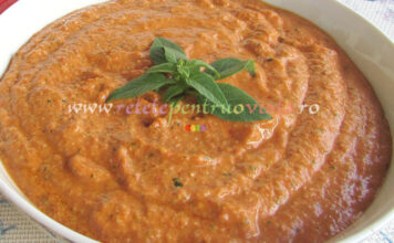 Sos de Ardei Copti cu Parmezan Sos de Ardei Copti cu Parmezan