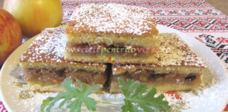 Prajitura Turnata cu Mere si Nuci Prajitura Turnata cu Mere si Nuci