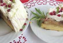 Tort de Mere Intregi cu Frisca Tort de Mere Intregi cu Frisca