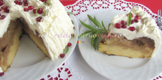 Tort de Mere Intregi cu Frisca Tort de Mere Intregi cu Frisca