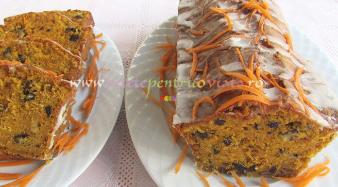 Chec cu Morcovi, Nuci si Stafide Chec cu Morcovi, Nuci si Stafide