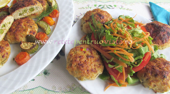 Chiftele de Curcan Umplute cu Mazare Chiftele de Curcan Umplute cu Mazare