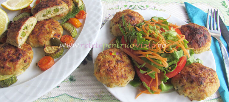 Chiftele de Curcan Umplute cu Mazare