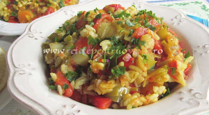 Mancare de Praz cu Orez si Ardei Mancare de Praz cu Orez si Ardei