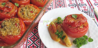 Rosii Umplute cu Quinoa si Ciuperci Rosii Umplute cu Quinoa si Ciuperci