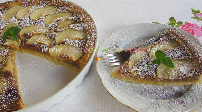 Tarta cu Mere si Crema de Migdale Tarta cu Mere si Crema de Migdale