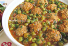 Mancare de Mazare cu Chiftele Mancare de Mazare cu Chiftele