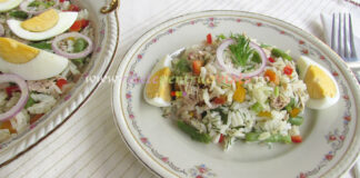 Salata de Orez cu Ton si Legume Salata de Orez cu Ton si Legume poza 1