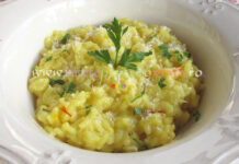 Risotto cu Sofran si Parmezan – Risotto alla Milanese Risotto cu Sofran si Parmesan poza 1