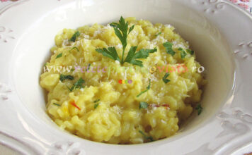 Risotto cu Sofran si Parmezan – Risotto alla Milanese Risotto cu Sofran si Parmesan poza 1