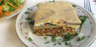 Musaca de Post cu Linte si Cartofi Musaca de Post cu Linte si Cartofi