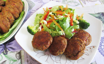 Chiftele de Quinoa si Fasole Rosie la Cuptor Chiftele de Quinoa si Fasole Rosie la Cuptor