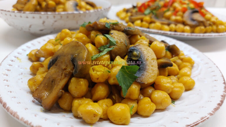 Naut cu Ciuperci Proaspete