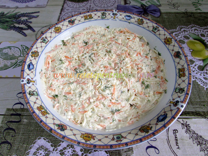 Salata de Ridiche Neagra cu Smantana - pasul 3