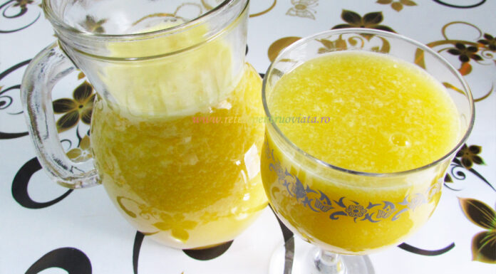 Smoothie cu Mango si Apa Minerala Smoothie cu Mango si Apa Minerala