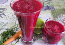 Smoothie cu Sfecla Rosie, Morcovi si Mar Smoothie cu Sfecla Rosie, Morcov si Mar