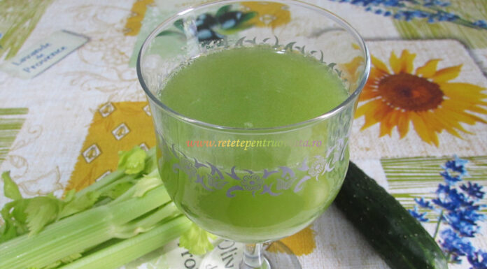 Suc de Telina Apio cu Castravete, Lamaie si Ghimbir – Beneficii si Reteta Suc de Telina Apio cu Castravete