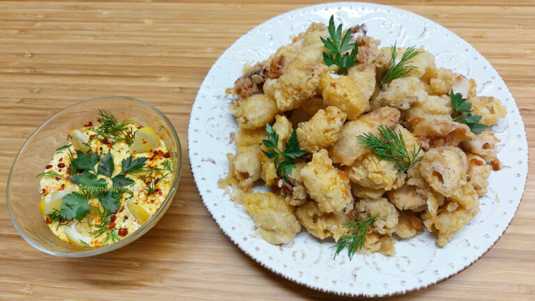 Calamari Pane (Calamari Prajiti) cu Sos Aioli