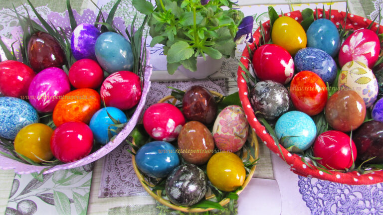 Oua Vopsite Natural - Cum se Vopsesc Ouale de Pasti