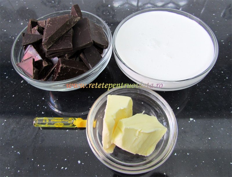 Ingrediente pentru glazura de ciocolata