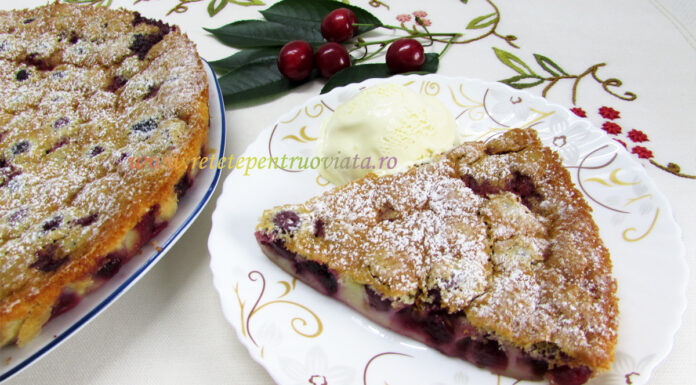 Clafoutis cu Cirese – Reteta Pas cu Pas Clafoutis cu Cirese - Reteta Pas cu Pas