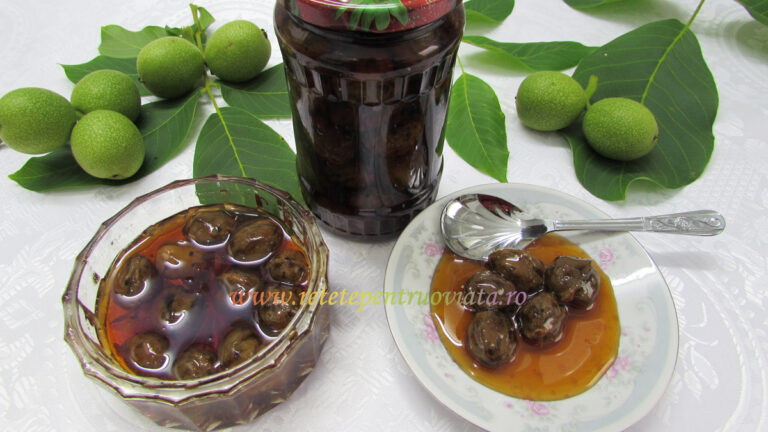 Dulceata de Nuci Verzi - Reteta Pas cu Pas