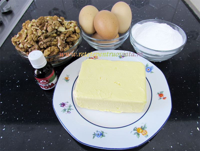 Ingrediente pentru crema pentru foi de napolitana