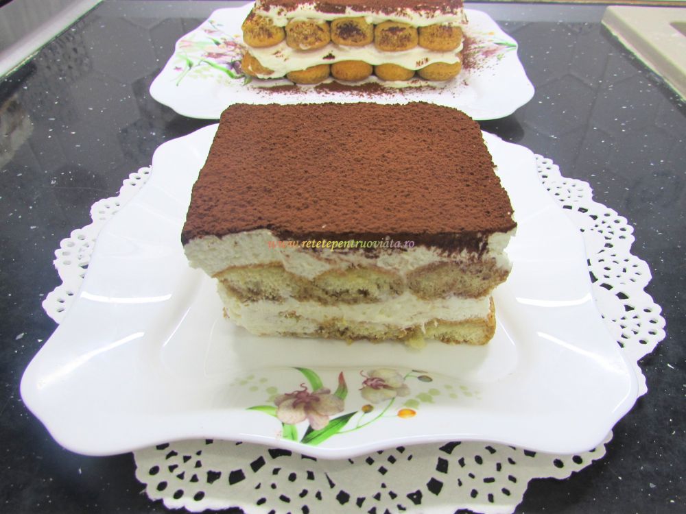 Tiramisu cu mascarpone si frisca, fara oua